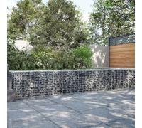 IKAYAA Gaviones de Piedra Con Cubierta - Muro de Contención y Valla de Gaviones 300x50x50 cm
