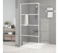 IKAYAA Mampara Ducha Fija 90 x 195 cm -Panel Pantalla Fijo Ducha de Vidrio ESG - Mamparas de Ducha Fija con Cristal Templado 5 mm - Mampara Fija Transparente