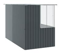 IKAYAA Pajareras Exterior en Jardin, Jaula Grande para Pájaros, Pajarera Metálica de Exterior, Voladera para Pájaros, Voladera de Jardín para Aves Exóticas 315 x 78 x 200 cm Antracita