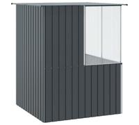 IKAYAA Pajareras Exterior en Jardin, Jaula Grande para Pájaros, Pajarera Metálica de Exterior, Voladera para Pájaros, Voladera de Jardín para Aves Exóticas 165 x 167 x 200 cm Antracita