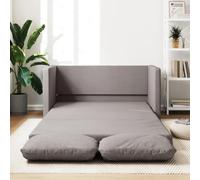 IKAYAA Sofá Cama 2 Plazas Sofá Cama Pequeño Sofá Cama Suelo 2 en 1 Futon Sofá Cama para Salón Lofts Sofá Cama Plegable 112x174x55 cm Gris Taupe