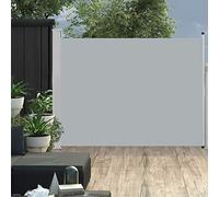 IKAYAA Toldo Lateral Retráctil, Pantalla Enrollable, Protector Solar, Viento, Toldos Exterior Terraza, Privacidad para Jardin, Balcón, Terraza, 140 x 500 cm Gris