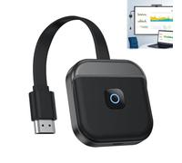 ikBrtaiay 1 dongle inalámbrico HDM1, 4K Miracast Screen Mirroring, transmisor y receptor de 5G/2,4 GHz, transmisión de vídeo, audio, archivos, para PC, portátil, smartphone en TV, proyector, monitor