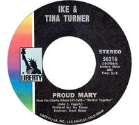 IKE & TINA TURNER - proud mary / funkier than a mosquita's tweeter 45 rpm single