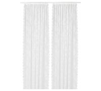 IKEA ALVINE SPETS - Cortinas de red, 1 par, 145 x 300 cm, color blanco roto