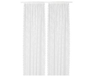 IKEA ALVINE SPETS - Cortinas de red, 1 par, 145 x 300 cm, color blanco roto