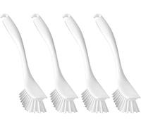 IKEA ANTAGEN - Cepillo para platos con borde raspador, color blanco, juego de 4