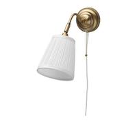 Ikea arstid lámpara de pared en color blanco; Latón; A + +