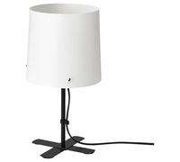 Ikea BARLAST - Lámpara de mesa de diseño limpio, 31 cm [negro/blanco]