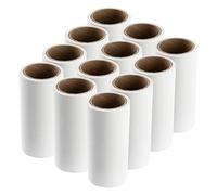 Ikea BASTIS - Recambios para rodillo de pelusa, autoadhesivo, adhesivo y desechable, blanco, juego de 12 rollos de 60 hojas