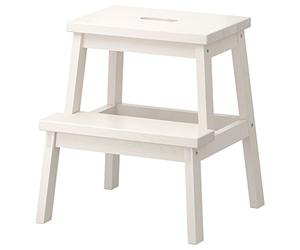 IKEA BEKVÄM - Taburete escalón, 50 cm, color blanco