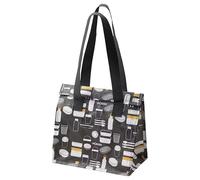 IKEA FLADDRIG - Bolsa de almuerzo, diseño gris