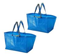 Ikea Frakta - Bolsa de la compra, grande, azul, paquete de 2