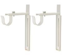 Ikea Juego de 2 soportes para barra de cortina, de acero, color blanco