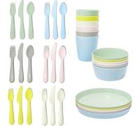 Ikea Kalas - Juego de 6 cuencos y platos para niños, multicolor pastel