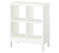 IKEA KALLAX - Estantería con bastidor, 77 x 94 cm, color blanco y blanco