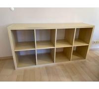 IKEA Kallax - Mueble rectangular de 8 estantes, marrón, 77x147 cm