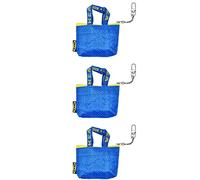 IKEA KNOLIG 104.782.42 - Monedero Mini Azul con Llavero, Estilo FRAKTA, Cierre de Cremallera, 9 x 7 x 3 cm, Juego de 3, Blue, 9x7x3cm