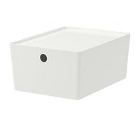IKEA Kuggis 602.802.05 - Caja con tapa, color blanco, tamaño 10 ¼x13 ¾x6