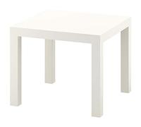 Ikea Lack - Mesa auxiliar, 55 x 55 cm, color blanco