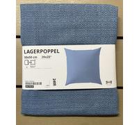 IKEA LAGERPOPPEL Funda de Cojín, Azul-Gris, 50x50 cm / 20x20" Totalmente NUEVO
