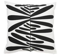 IKEA MAJSMOTT Funda de Cojín, Off White / Black 20x20 " 50x50 cm 100%...
