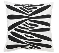 IKEA MAJSMOTT Funda de Cojín, Off White / Black 20x20 " 50x50 cm 100% algodón...