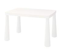 Ikea MAMMUT Mesa infantil, interior/exterior, 77x55 cm [blanco]