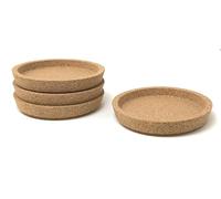 Ikea Más de 365 Posavasos de Corcho con Inserto de Ranura Profunda 4 (10 cm), Protege la Superficie de la Mesa, Gran Plato de joyería Hack (4, 4 diámetros)