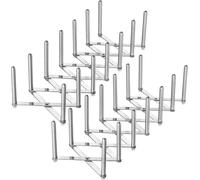 Ikea Variera - Organizador de tapa de olla, acero inoxidable, juego de 2