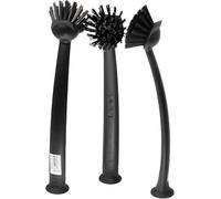 IKEA RINNIG - Cepillo para platos (3 unidades), color gris oscuro