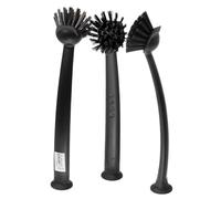 IKEA RINNIG - Cepillo para platos (3 unidades), color gris oscuro