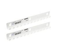 IKEA SKADIS 405.198.87 - Juego de 2 soportes para ganchos, compatibles con paneles perforados SKADIS, blanco, acero, 28 x 3 x 2 cm
