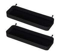 Ikea SKADIS 805.699.41 - Estante (compatible con tablero de clavijas SKADIS), negro, 28 x 9 x 3 cm, juego de 2