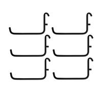 Ikea SKADIS Ganchos (se adapta a tablero de clavijas SKADIS), negro, 6 x 9,5 cm, juego de 6