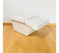 IKEA Sortera - Cubo de reciclaje con tapa, color blanco, 102.558.97, tamaño 38 litros