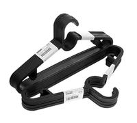 Ikea SPRUTTIG - Perchas Ligeras de Plástico, Colgadores Ropa, Color Negro, 39 cm, Juego de 20