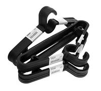 Ikea SPRUTTIG - Perchas Ligeras de plástico, Color Negro, 39 cm, Juego de 30