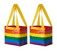 Ikea STORSTOMMA - Bolsas pequeñas Rainbow Pride de 13 litros, 27 x 27 cm, juego de 2, multicolor