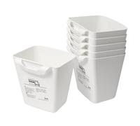 Ikea SUNNERSTA 503.037.35 - Recipientes colgantes de cocina, color blanco, 12 x 11 x 13 cm, 750 ml, plástico, juego de 6