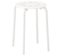 Ikea Taburete Marius, blanco (diámetro del asiento: 0,320 m, ancho: 0,400 m, altura del asiento: 0,450 m)