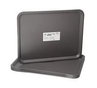 Ikea Tilgangg - Juego de 5 bandejas de plástico (37 x 29 cm), Color Gris