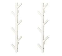 Ikea TJUSIG - Percha, color blanco (paquete de 2, 30 ¾ pulgadas, blanco)