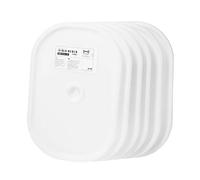 Ikea TROFAST Tapas blancas, pequeñas, 20 x 28 cm, plástico, juego de 6