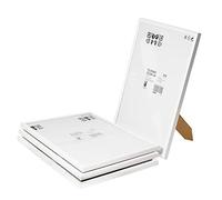 Ikea - YLLEVAD - Juego de 4 marcos de fotos ligeros (21 x 30 cm, plástico y cartón, tamaño A4), color blanco