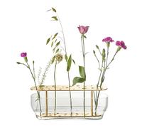 Ikebana Jarrón Largo Latón