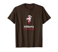 Ikebana - Less is More - Arreglo Floral japonés Camiseta, Hombre, Marrón, L