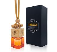 IKEDA Fragrance Ambientadores para automóvil de 0.3 fl oz, aromas automotrices | Conserva la fragancia de larga duración de 65 días | Botellas difusoras colgantes para automóviles | Elimina el olor