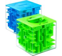 iKeelo Knobel - Hucha para niños (2 Unidades), Diseño de Laberinto de Money Maze