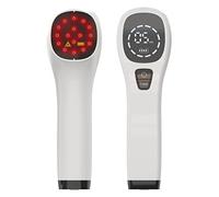 iKeener Dispositivo de terapia de luz roja de mano, (4x808 nm + 12x650 nm) dispositivo de terapia láser frío/veterinario para alivio muscular, dispositivo de alivio del dolor, con gafas gratis